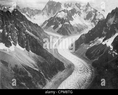 Panorama der Alpen, 1910 Stockfoto