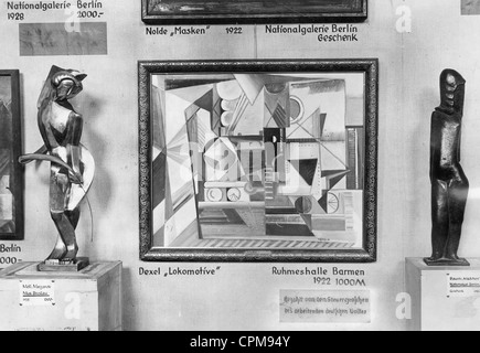 Ausstellung "Entartete Kunst" 1937 Stockfoto