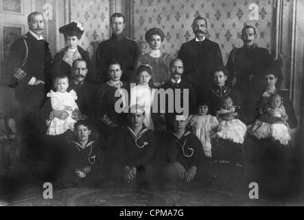 König George I von Griechenland mit seiner Familie, 1903 Stockfoto