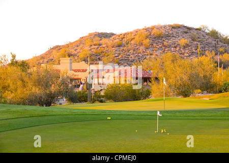 Robert Trent Jones Jr. entworfen im Las Sendas Golf Club, Mesa, AZ, USA Stockfoto