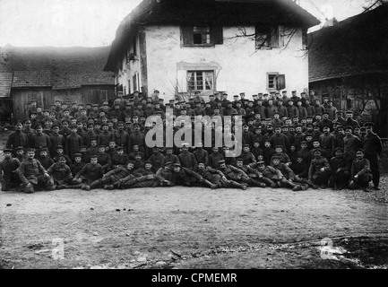 Deutsche Soldaten während der Schlacht um Verdun, 1916 Stockfoto