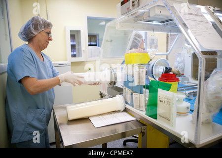 VORBEREITUNG FÜR CHEMOTHERAPIE Stockfoto