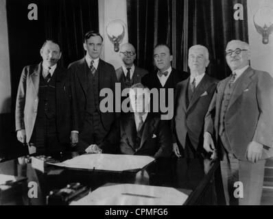 Roosevelt unterschreibt die "Bier-Bill", 1933 Stockfoto