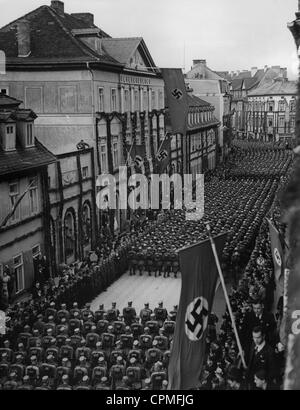 Verschiedene feiern, Gautag der NSDAP in Weimar, 1938 Stockfoto