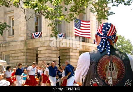 4. 4. Juli Feier am Unabhängigkeitstag in Raleigh North Carolina North Carolina Stockfoto