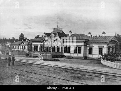 Die Transsibirische Eisenbahn um 1900 Stockfoto