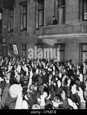 Joseph Goebbels, Adolf Hitler und Hermann Göring, 1938 Stockfoto