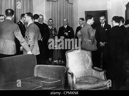 Gauleiter Ernst Wilhelm Bohle in Budapest, 1938 Stockfoto