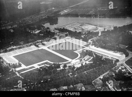 Luftaufnahme des Geländes Nürnberg Rallye in Nürnberg, 1936 Stockfoto