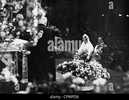 Hochzeit von Hermann Göring mit Emmy Göring, Emmy Sonnemann, 1935 geboren Stockfoto