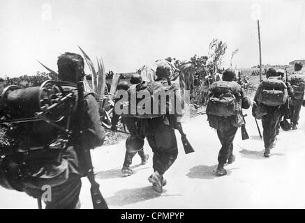 Gebirgsjäger auf Kreta 1941 Stockfoto