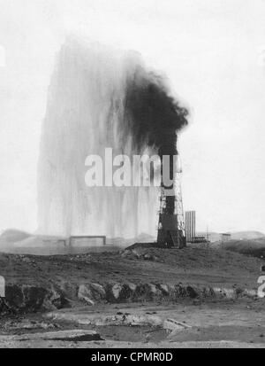 Ölquelle in der Nähe von Kirkuk Stockfoto