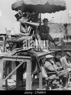 Rex Ingram während der Dreharbeiten von "Die vier Reiter der Apokalypse", 1921 Stockfoto