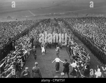 Adolf Hitler auf dem Reich Harvest Festival auf dem Bueckeberg, 1934 Stockfoto