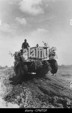 Deutsche LKW an der Ostfront, 1942 Stockfoto