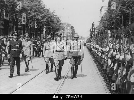 Joachim von Ribbentrop mit Graf Galeazzo in Berlin, 1939 Stockfoto