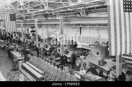 Munition-Produktion in einem Tank-Werk in Berwick, 1941 Stockfoto