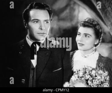 Richard Haeussler und Winnie Markus in im Schatten des Berges, 1940 Stockfoto