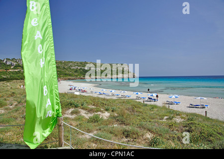 Platja de Son Bou, Son Bou, Menorca, Balearen, Spanien Stockfoto