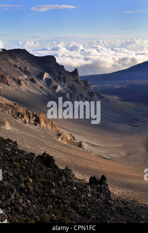 Bunte Terrain in der Caldera des Haleakala National Park, Maui Hawaii Stockfoto