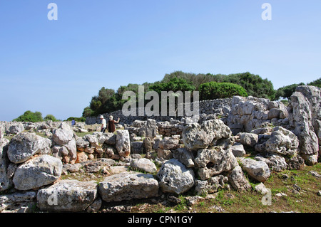 Torre d ' en Galmés prähistorische Stätte, Menorca, Balearen, Spanien Stockfoto