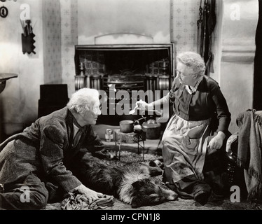 Dame May Whitty & Ben Webster mit Lassie Stockfoto