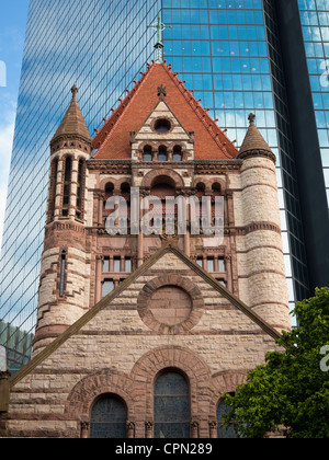 Dreiheit-Kirche in der Stadt Boston Stockfoto