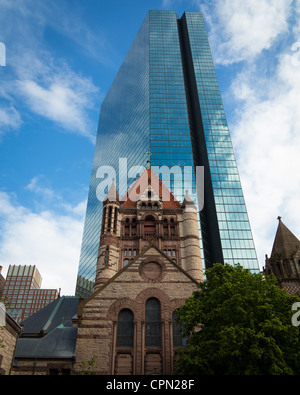 Dreiheit-Kirche in der Stadt Boston Stockfoto