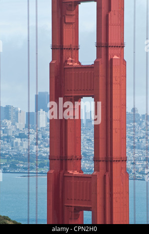 Die Welt berühmten Golden Gate Bridge in San Francisco, Kalifornien. Stockfoto