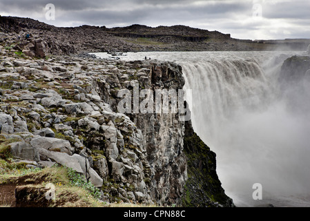 Wasserfall Dettifoss, Vatnajökull-Nationalpark, Island Stockfoto