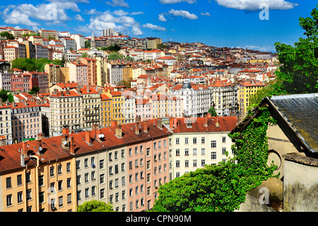 Teil der Stadt von Lyon, Frankreich Stockfoto