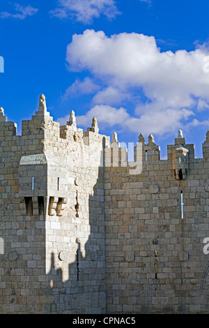 Naher Osten, Israel, Jerusalem, die Altstadt, Damaskus-Tor Stockfoto