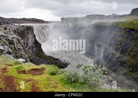 Wasserfall Dettifoss, Vatnajökull-Nationalpark, Island Stockfoto