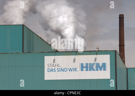 Krupp Mannesmann Stahl Werk Duisburg Deutschland Stockfoto