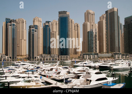 Skyline von Dubai marina Stockfoto