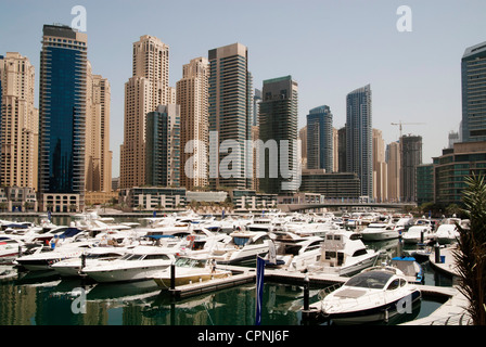 Skyline von Dubai marina Stockfoto
