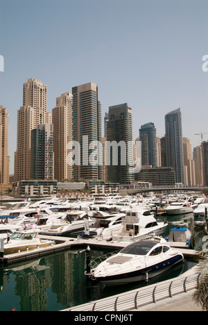 Skyline von Dubai marina Stockfoto