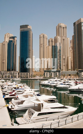 Skyline von Dubai marina Stockfoto