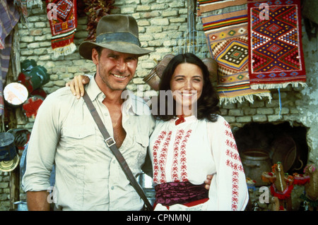 Jäger des verlorenen Schatzes Harrison Ford, Karen Allen Stockfoto