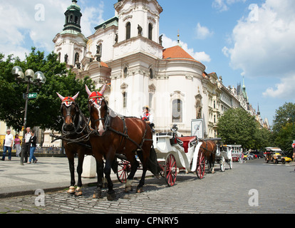 Altstädter Ring UNESCO Prag Tschechische Republik Stockfoto