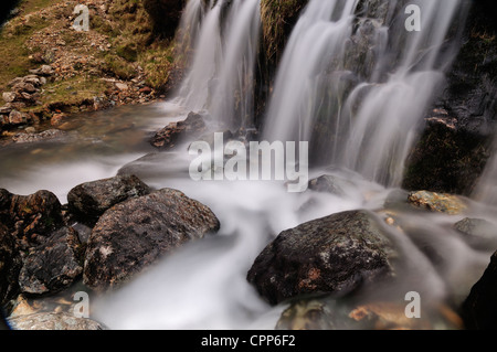 Hebel-Wasserfall in der Nähe von Coniston im englischen Lake DIstrict Stockfoto