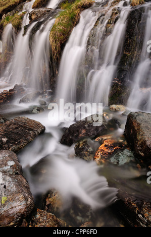 Hebel-Wasserfall in der Nähe von Coniston im englischen Lake DIstrict Stockfoto