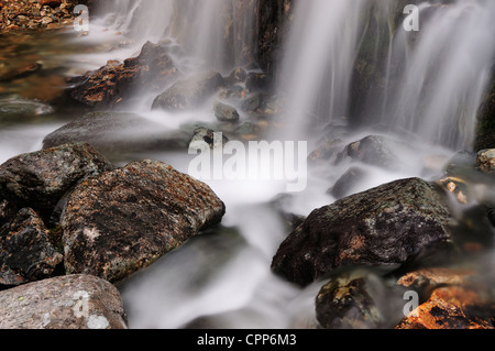 Hebel-Wasserfall in der Nähe von Coniston im englischen Lake DIstrict Stockfoto