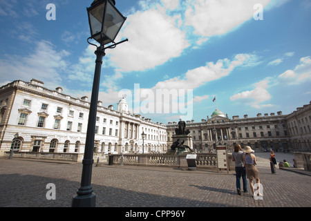 Zentralen Innenhof Somerset House, London, England, Vereinigtes Königreich Stockfoto