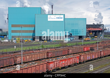 Krupp Mannesmann Stahl Werk Duisburg Deutschland Stockfoto