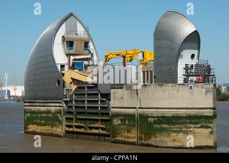 Thames Barrier, Woolwich, London, England. Stockfoto