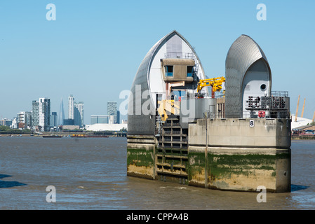 Thames Barrier, Woolwich, London, England. Stockfoto