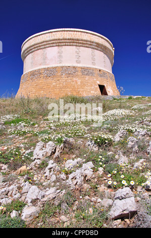 Wachturm Torre de Fornells, Fornells, Menorca, Balearen, Spanien Stockfoto