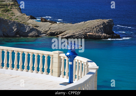 Strandpromenade Strand Lookout, Arenal d ' en Castell, Menorca, Balearen, Spanien Stockfoto