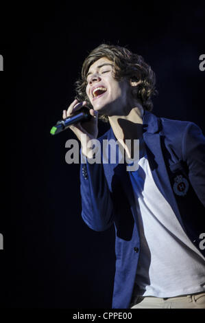 29. Mai 2012 startete ihre Nordamerika Tour 2012 im Molson Amphitheatre in Toronto - Toronto, Ontario, Kanada - britisch-irischen Boyband One Direction... Im Bild - HARRY STYLES (Credit-Bild: © Igor Vidyashev/ZUMAPRESS.com) Stockfoto